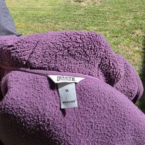 Duluth Trading Purple Sherpa Jacket 1X